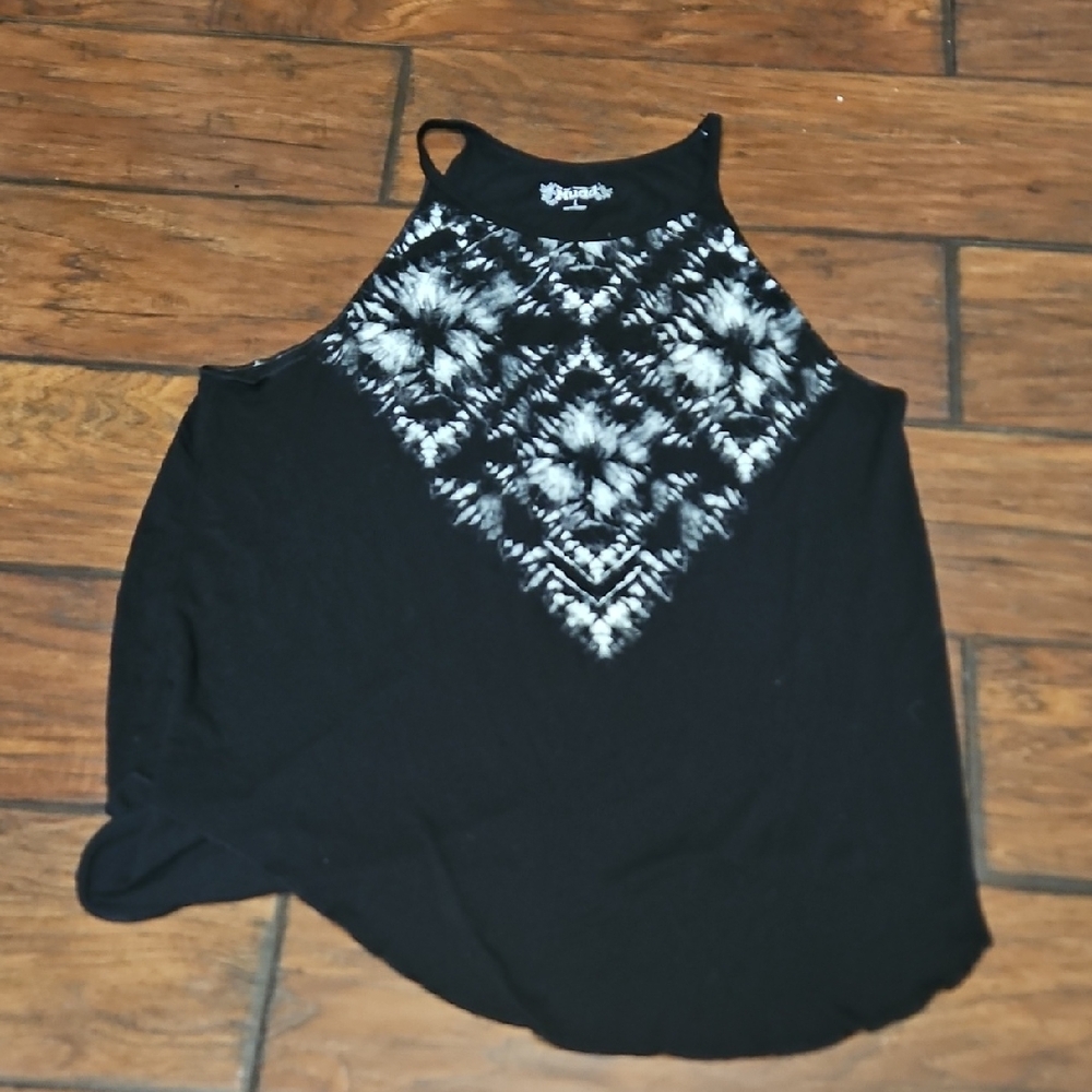 Mudd Black and White Tank Top